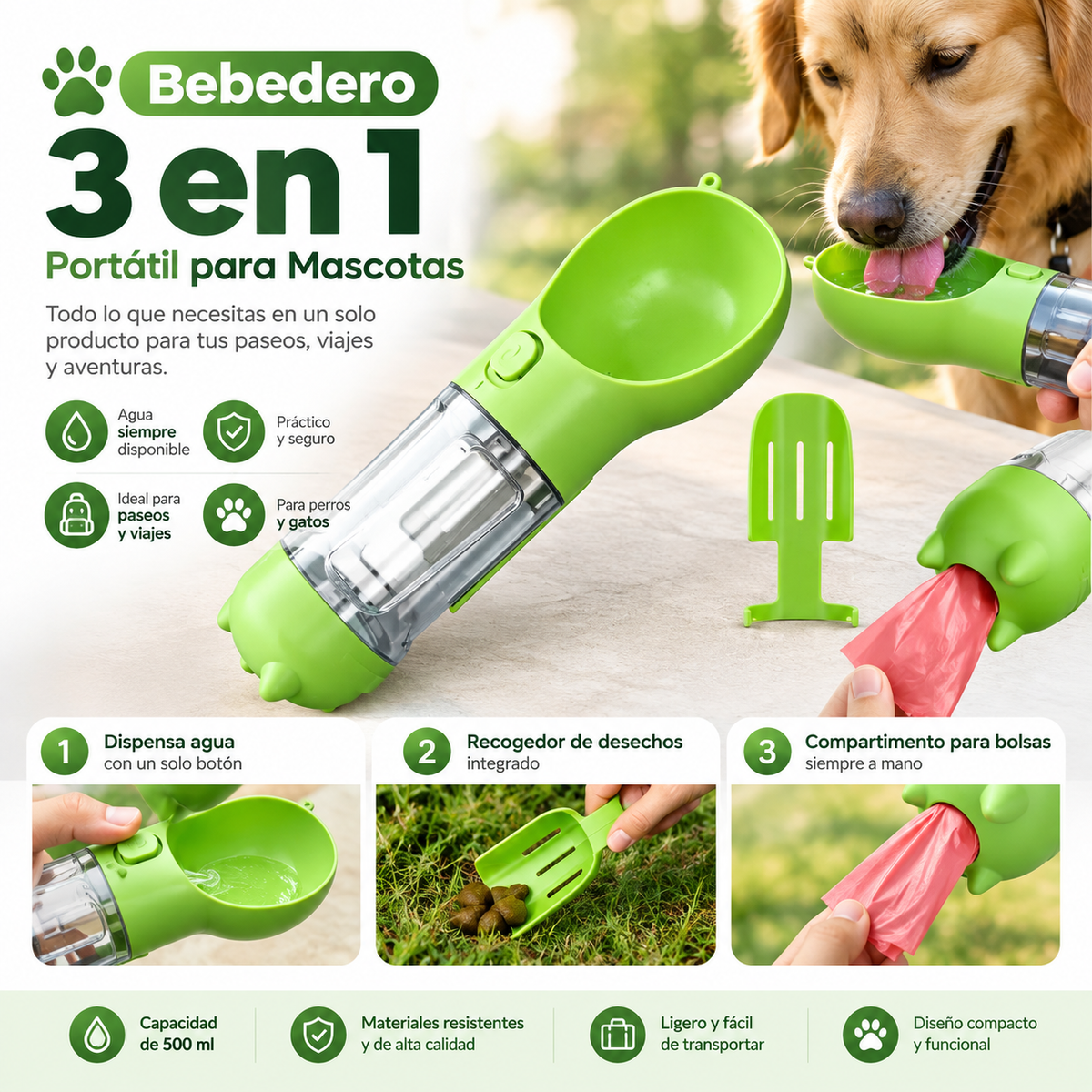 LalaGo | 3 en 1 Portátil para Mascotas